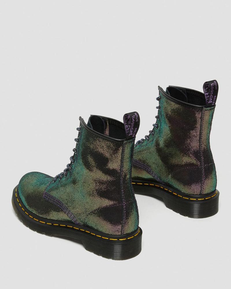 Dr Martens 1460 Disco Iridescent Ruskind Snørestøvler Dame Lilla | DK 156DFM